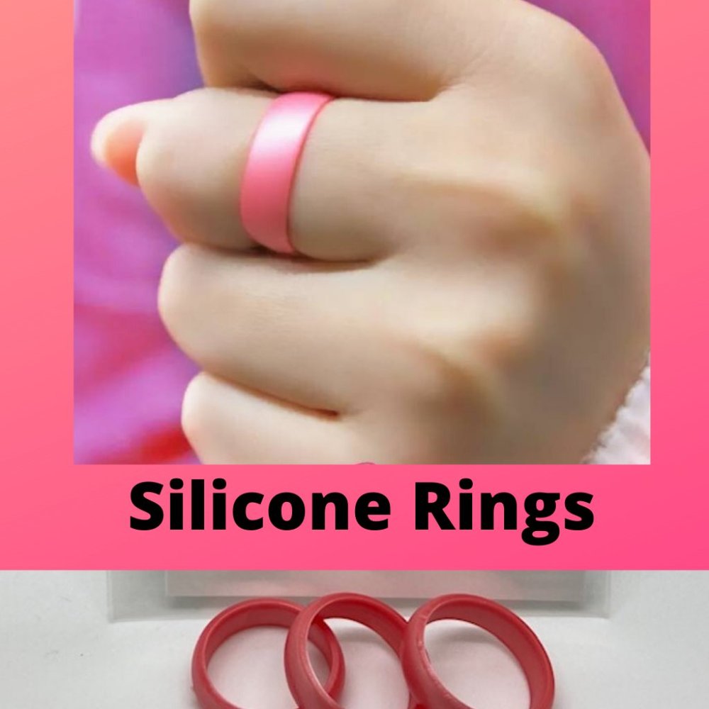 Silicone Wedding Rings For Women- SALMON PINK